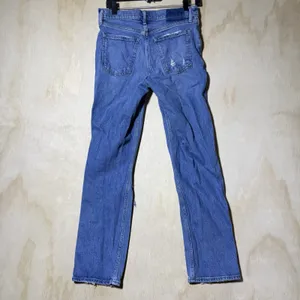 Abercrombie & Fitch 90s Straight Jeans Womens 28 6R Low Rise Distressed Blue thumbnail 8