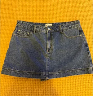 Princess Polly Mid Wash Gazelle Denim Skort thumbnail 5