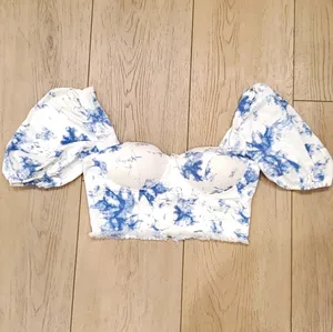 The Sang Bleached Set- Crop Top & Shredded Shorts thumbnail 7