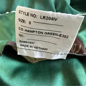 Lela Rose Daisy Lace Strapless Chiffon Maxi Dress Green White Size 8 thumbnail 9