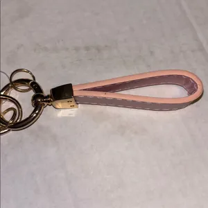 Source Unknown Pink Glittery Key Chain with Gold Buckle thumbnail 4