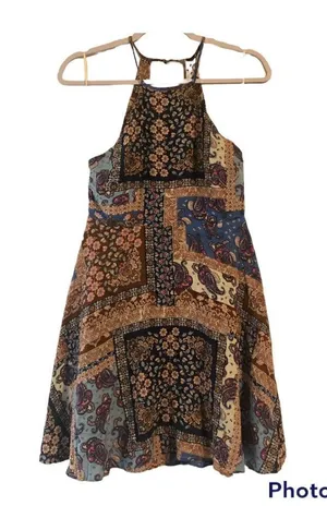 LuLu’s Patchwork Dress size Small thumbnail 1