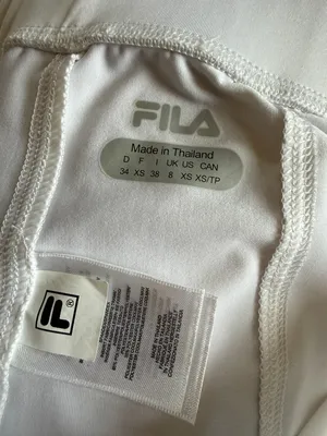 Fila White Biker Shorts thumbnail 2
