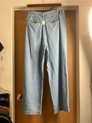 Madewell The Harlow Wide Leg Light Blue Jeans - Women's Size-31 90’s Minimalist thumbnail 5