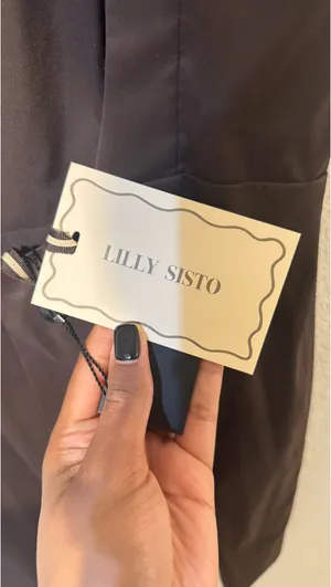 Dillard's Gianni Bini x Lilly Sisto Blakely brown bow dress thumbnail 5