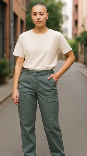 Democracy Cargo Pants‎ AB Tech Utility Stretch Green Size 10 thumbnail 1