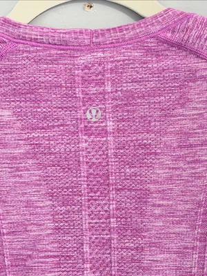 Lululemon Swiftly Tech Short Sleeve Crew Heathered Purple / Magenta Mix Size 6 thumbnail 7