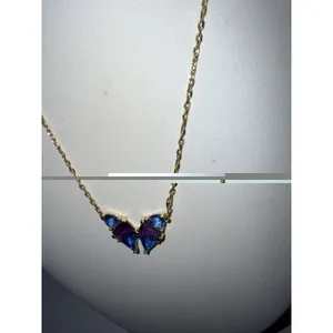 Kendra Scott Blair Butterfly Pendant‎ Necklace & Earrings Set Gold Tone thumbnail 3
