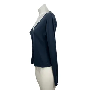 Brandy Melville Paige Blue V Neck Long Sleeve Button Down Cardigan Sweater Top S thumbnail 2