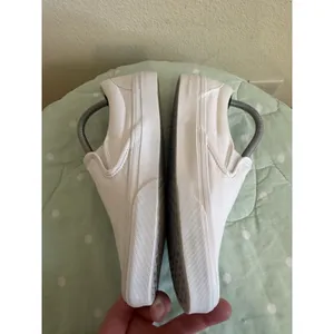 Vans Classic Slip-On Womens White Canvas Sneakers US 7.5 EU 38 Round Toe thumbnail 6