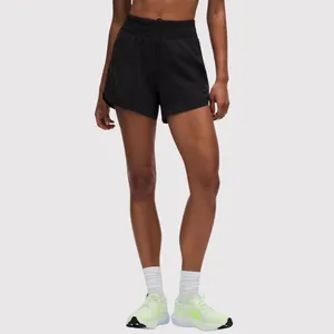 Lululemon Womens Shorts Black Track That High Rise Lined Athletic Stretch Size 4 thumbnail 2