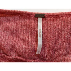 Free People Leo Henley Lg Oversized Long Sleeve Tunic Light Red Vintage... thumbnail 10