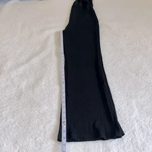 Reformation Ribbed Knit‎ Wide-Leg Jumpsuit Black XS thumbnail 5