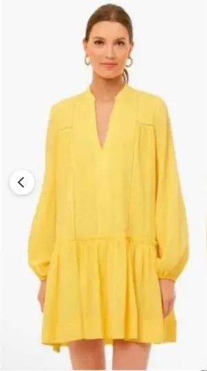Tuckernuck Pomander Place Yellow Ophelia Beaded Cotton Coverup Dress Boho Small thumbnail 1