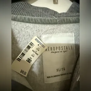 Aeropostale Heather Gray Hoodie thumbnail 3