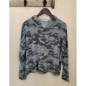 Gaze‎ Camo Hooded Long Sleeved Pullover Women's Size L thumbnail 5