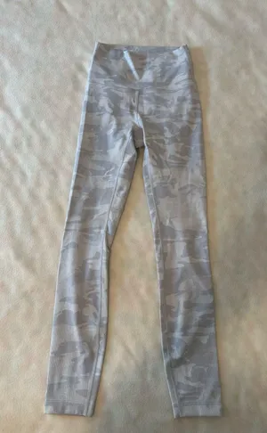 Lululemon White Ribbed Camo Leggings thumbnail 1