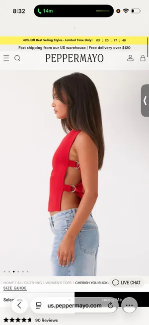 Peppermayo Buckle Top thumbnail 3