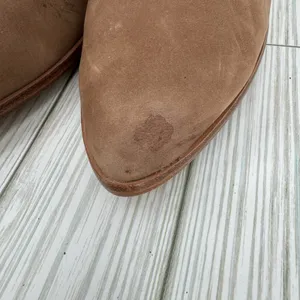 Frye Reina boots 8.5 western block heel zipper ranch rodeo cognac brown leather thumbnail 10