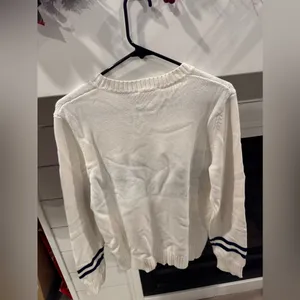 Ellsworth & Ivey Womens The Prep Crewneck Ivory Medium EIV-STPREPBSW NWT thumbnail 2