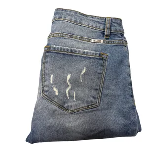 KanCan Size 5/26 Distressed Denim Jeans Cuffed Hem‎ Light Wash Rips Distressed thumbnail 10