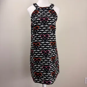 Hutch by Anthropologie Heart Sunglass Embroidered Shift Dress Medium‎ thumbnail 2