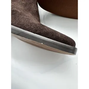 NWD Madewell The Idris Side Zip Ankle Boot Coffee Bean Suede Leather Size 8 thumbnail 9