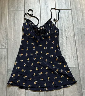 Audrey 3+1 Navy and Yellow Floral Dress thumbnail 1