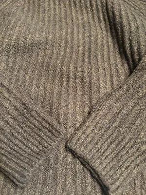 Madewell Ribbed Cotton-Blend Sweater molasses brown chunky knit Size XS NWOT thumbnail 7