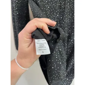 Lucy In The Sky Black Rhinestone‎ Puff Sleeve Bodycon Mini Dress Small thumbnail 6