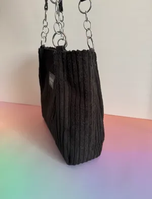 Black Corduroy Handbag thumbnail 4