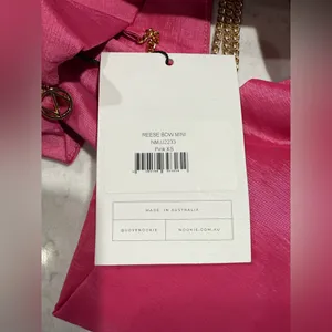 NWT Nookie Strapless Reese Bow Mini Dress‎ in Pink Sz XS $289 thumbnail 5