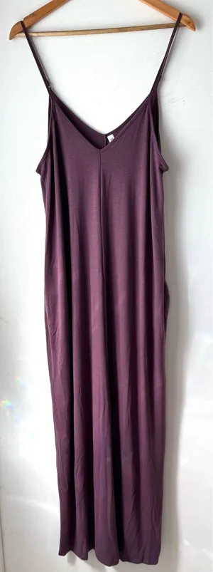Purple Maxi Dress, Large 👗 thumbnail 1