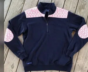 NWT simply southern vine navy pullover thumbnail 1