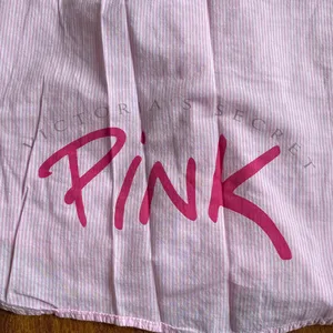 PINK Victorias Secret 2004 Striped Button Down Oversized Sleep Shirt Nightgown thumbnail 3
