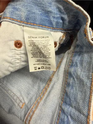 Aritzia denim forum 7 Yrs Bleu Taboo The Farrah Hi-Rise wide Cargo Jean size 25 thumbnail 5