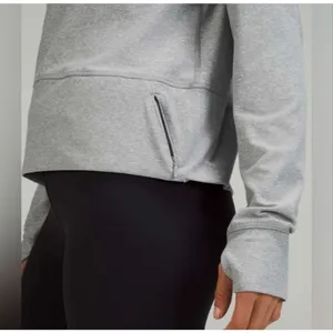 Lululemon ready to Rulu grey cowl crop pullover size 4 thumbnail 10