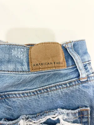 American Eagle Women’s High-Rise Ripped Denim 90s Boyfriend Jean Shorts - 000 thumbnail 3