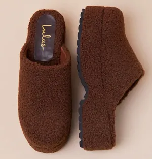 Lulus Dark Brown Faux Fur Platform Mules thumbnail 2