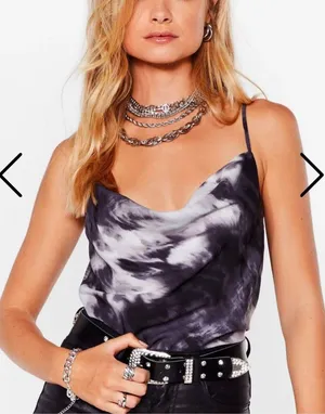 NWT Nasty Gal Cowl Neck Top thumbnail 1