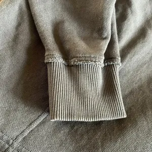 Aerie oversized hooded pull over dark wash gray thumbnail 5