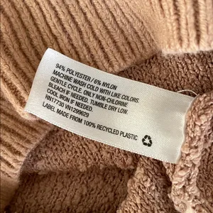 KNOX ROSE Boucle Knit Soft Textured Raglan Sweatshirt Sweater Mauve Pink Size M thumbnail 10