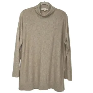 Loft Cowl Neck Beige Sweater(Size Large) thumbnail 2