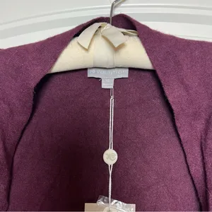 Volution cardigan sweater maroon size XS NWT Purple thumbnail 4