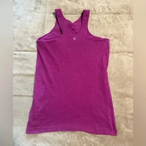 Lululemon Seamlessly Covered Tank Women’s Size 10 Purple Active Running Workout thumbnail 4