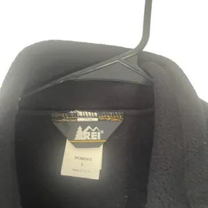 REI Women's Size Large Black‎ Fleece Outdoor Vest thumbnail 4