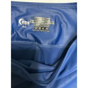 Zyia Active Women Blue Metallic High Rise Leggings Size 6-8 Activewear Tights thumbnail 3
