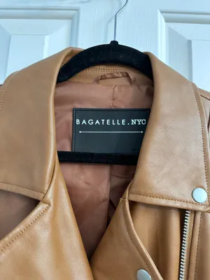 Jacket Leather Brown Size XL thumbnail 4