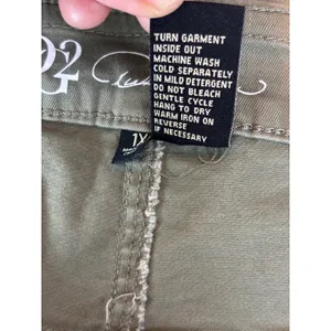 DG2 Diane Gilman Olive Green Cargo Tapered Pants Plus Size 1X NEW thumbnail 5