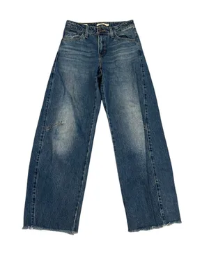 Levi’s Baggy Dad Barrel Jeans Raw Hem Most Wanted 24 thumbnail 1